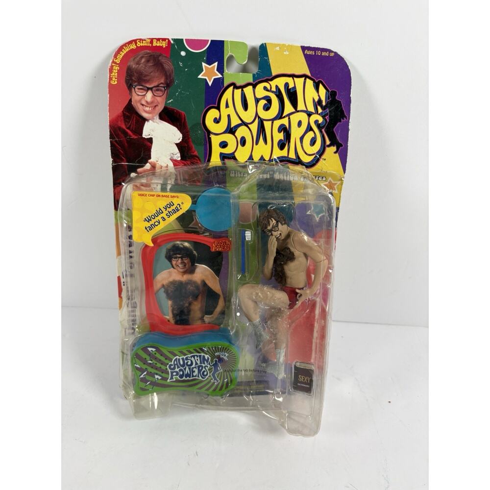 1999 McFarlane Austin Powers AUSTIN "DANGER" POWERS Action Figure Vintage NOC